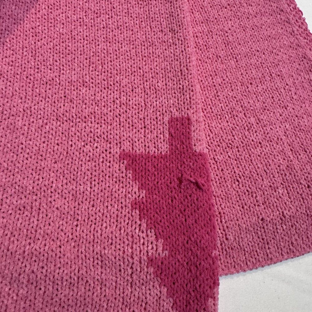 Oversized Decorative Throw Blanket , Pink Christmas Tree Patterned Size 50x70 - Picture 4 of 6